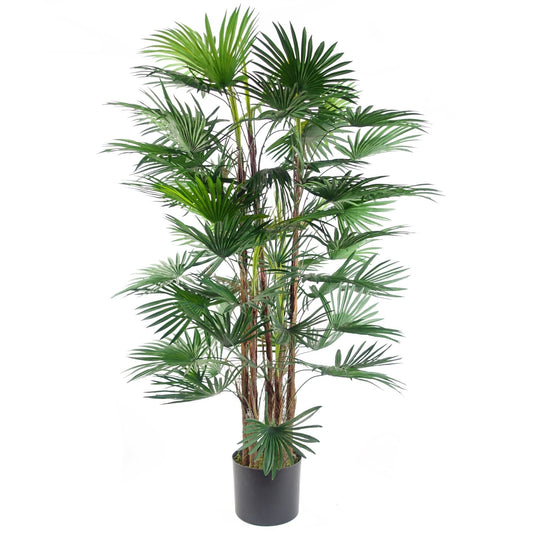 Realistic 120cm Artificial Fan Palm Tree - Lifelike Decor for Any Space - plants - express.com