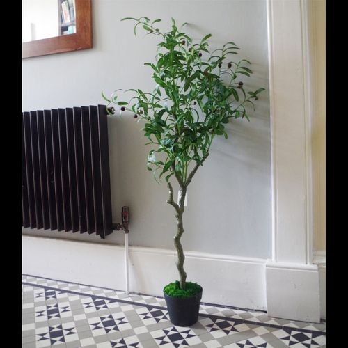 Realistic 120cm Artificial Olive Tree - Customizable & Stunning Décor Piece - plants - express.com