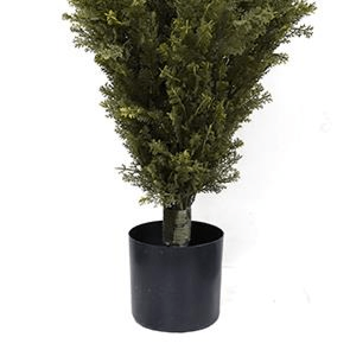 Realistic 120cm Cedar Topiary Tree - Maintenance - Free Year - Round Greenery - plants - express.com