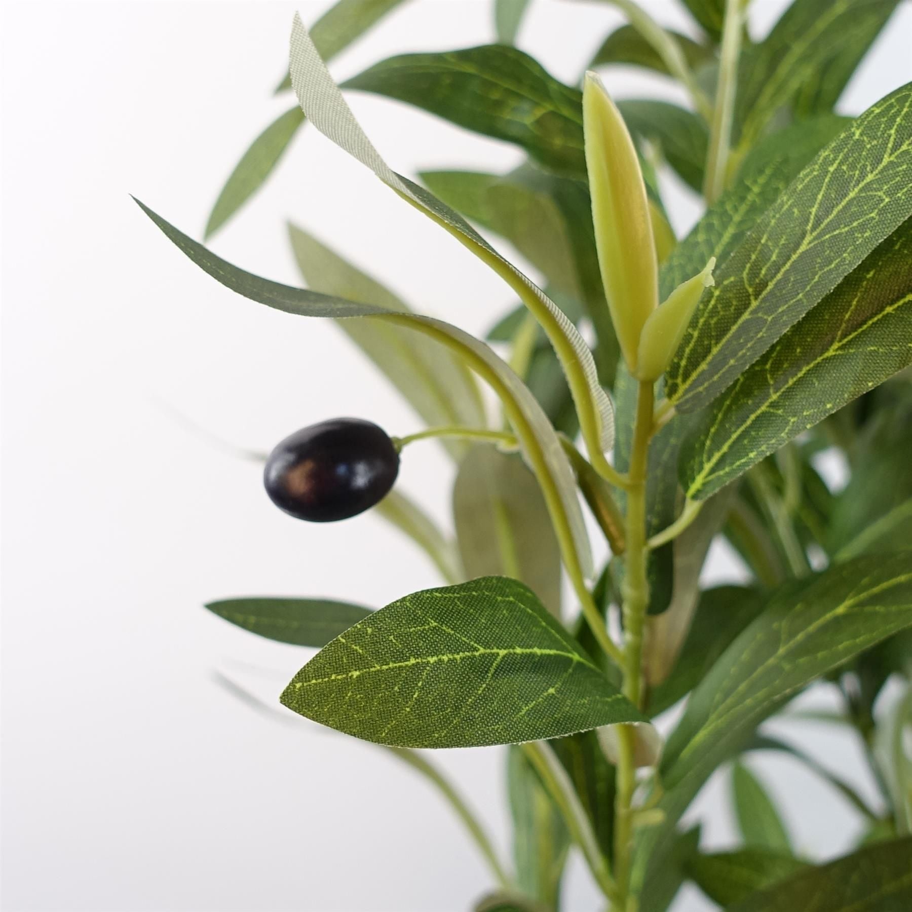 Realistic 120cm Olive Tree with Natural Wooden Trunk - No Maintenance Needed! - plants - express.com