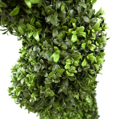 Realistic 120cm Spiral Buxus Artificial Tree - UV Resistant Outdoor Pair - plants - express.com