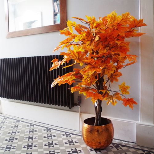 Realistic 125cm Orange Maple Acer Extra Large Artificial Tree for Home & Office - plants - express.com