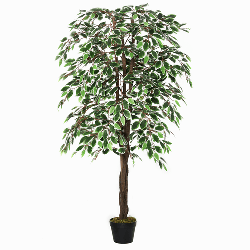 Realistic 160cm Artificial Ficus Tree with Pot - Low - Maintenance Decor - plants - express.com