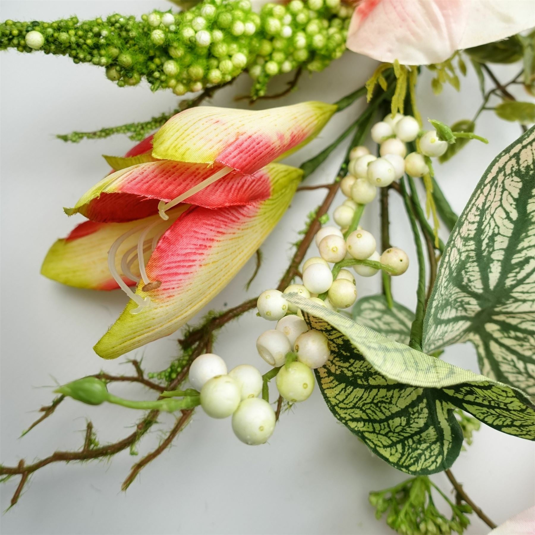 Realistic 180cm Pink Lily Hanging Garland - Transform Your Space with Style! - plants - express.com
