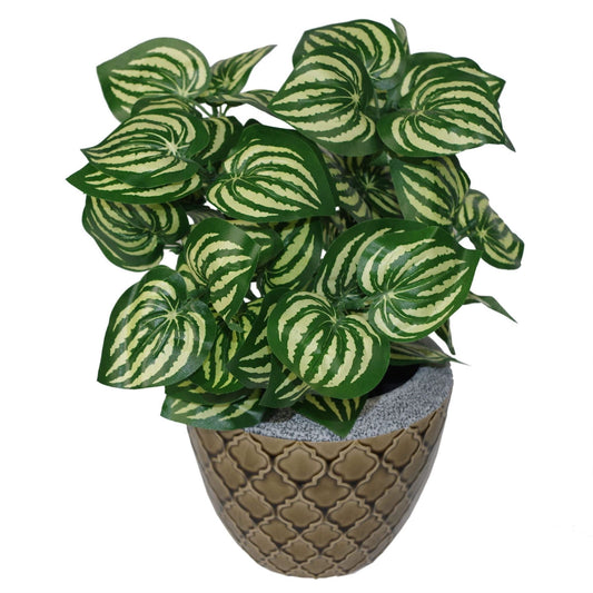 Realistic 40cm Watermelon Leaf Plant - Lush & Low - Maintenance Decor - plants - express.com