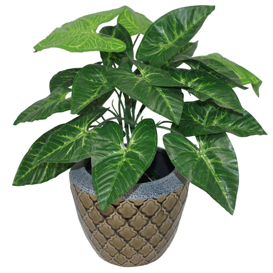 Realistic 45cm Dark Taro Plant - Perfect Indoor Accent, Ready to Display! - plants - express.com