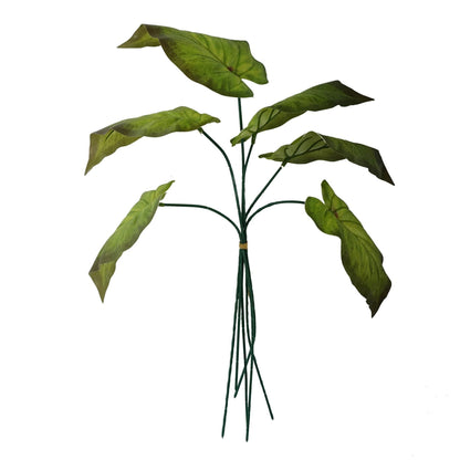 Realistic 50cm Artificial Green Leaf Stems - Pack of 6 for Stunning Arrangements - plants - express.com