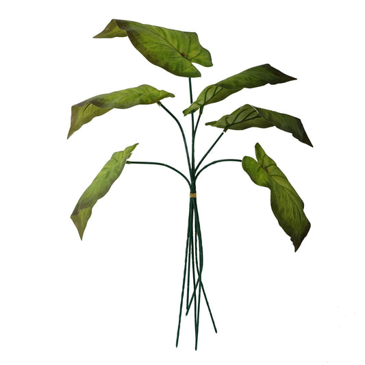 Realistic 50cm Artificial Green Leaf Stems - Pack of 6 for Stunning Arrangements - plants - express.com