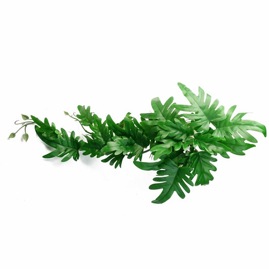 Realistic 50cm Trailing Philodendron Plant - Lush Green Leaves, Bare Stem - plants - express.com