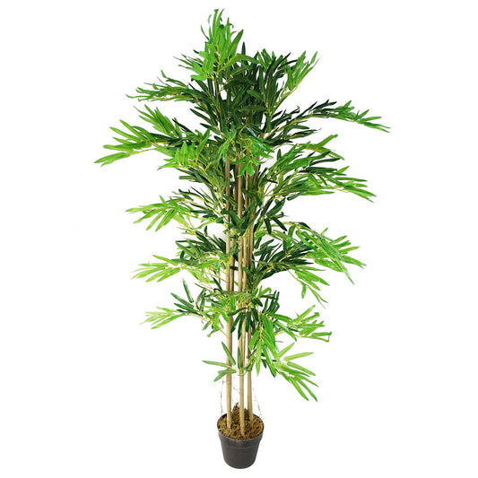 Realistic 5ft Artificial Bamboo Tree - Premium Quality Green Decor - plants - express.com
