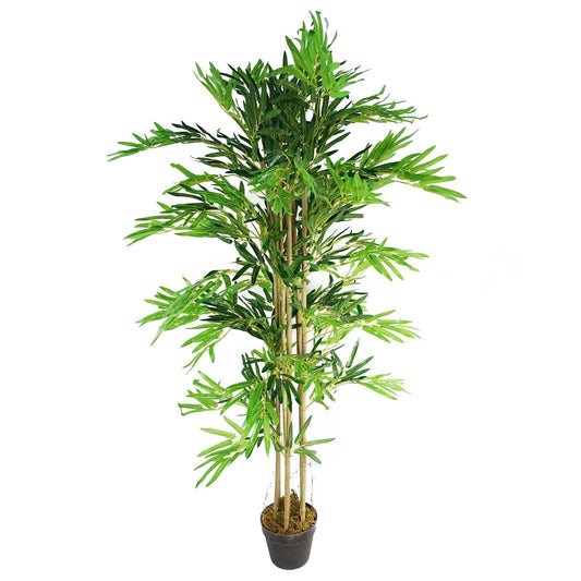 Realistic 5ft Artificial Bamboo Tree - Premium Quality Natural Green Decor - plants - express.com