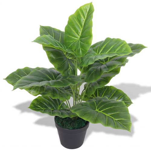 Realistic 90 cm Artificial Taro Plant in Stylish Pot - Perfect Indoor Decor - plants - express.com
