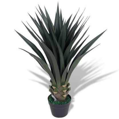 Realistic 90cm Artificial Yucca Plant - Stylish Green Decor with Pot - plants - express.com