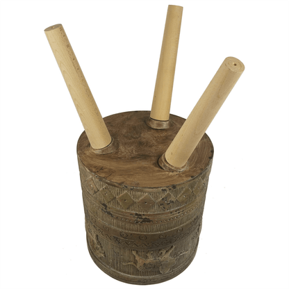 Rustic 55cm Jungle Planter with Embossed Lion & Elephant - Indoor/Outdoor Use - plants - express.com