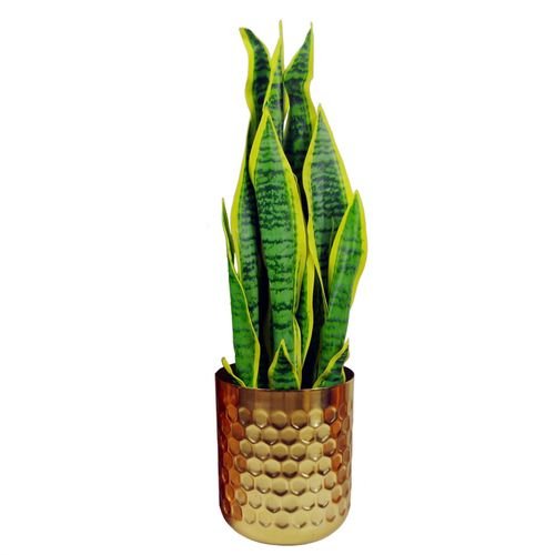 Rustic Gold Honeycomb Metal Planter - Unique Handmade Indoor Decor - plants - express.com