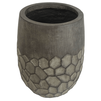 Rustic Honeycomb XL Planter - 38cm Fibreglass Pot for Indoor & Sheltered Outdoors - plants - express.com
