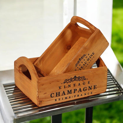 SET 2 WOODEN FLOWER PLANTERS - plants - express.com
