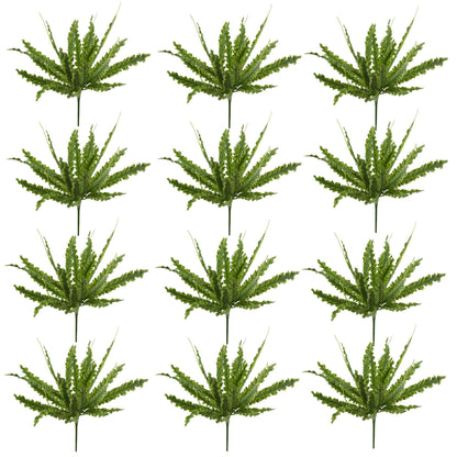 Set of 12 Realistic 40cm Artificial Crocodile Ferns - No Maintenance Required! - plants - express.com