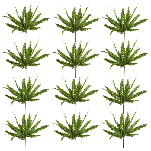 Set of 12 Realistic 40cm Artificial Crocodile Ferns - No Maintenance Required! - plants - express.com