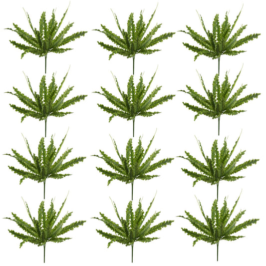 Set of 12 Realistic 40cm Artificial Crocodile Ferns - No Maintenance Required! - plants - express.com