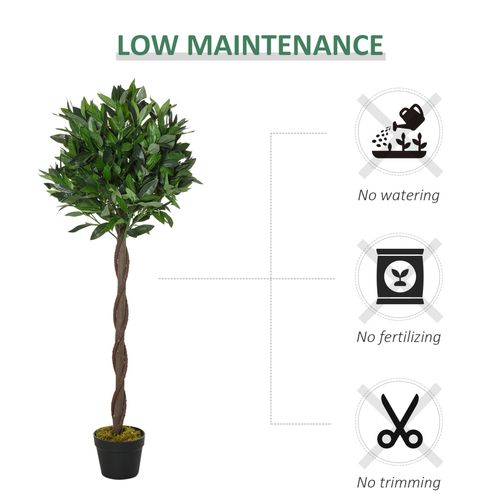 Set of 2 Faux Bay Laurel Ball Trees - Elegant Indoor & Outdoor Decor! - plants - express.com