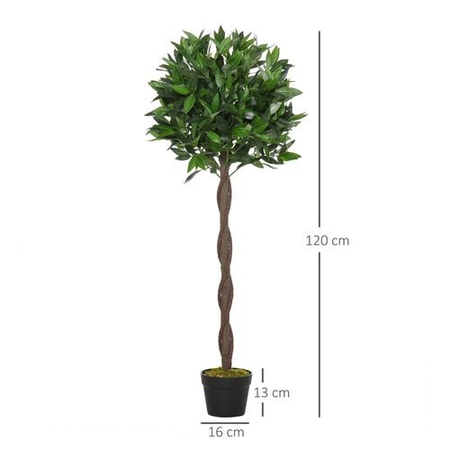 Set of 2 Faux Bay Laurel Ball Trees - Elegant Indoor & Outdoor Decor! - plants - express.com