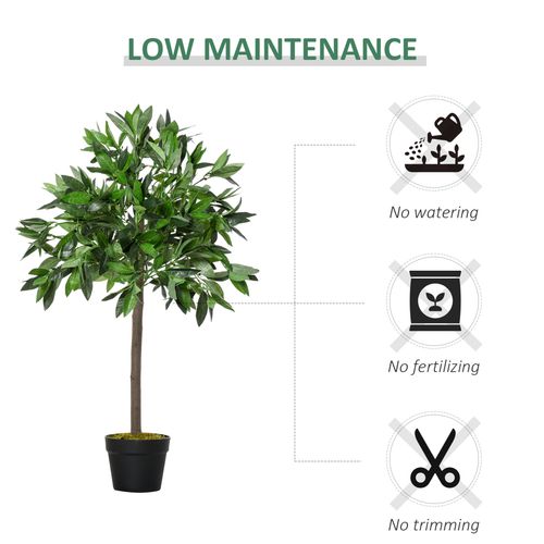Set of 2 Faux Bay Laurel Ball Trees - Elegant Indoor & Outdoor Decor! - plants - express.com