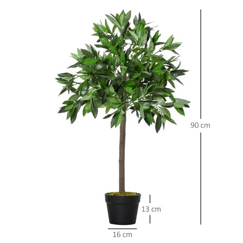 Set of 2 Faux Bay Laurel Ball Trees - Elegant Indoor & Outdoor Decor! - plants - express.com