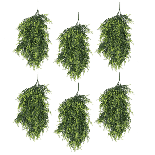 Set of 6: 85cm UV & Fire Resistant Hanging Artificial Plants for Every Space - plants - express.com
