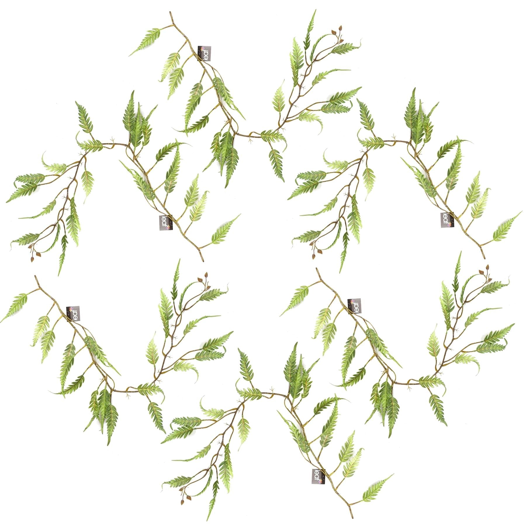 Set of 6 Lush 125cm Artificial Ferns - Stunning Trailing Greenery for Any Home - plants - express.com