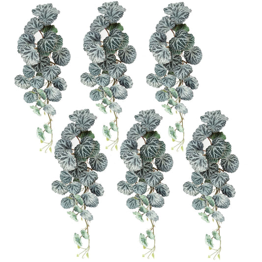 Set of 6 Lush 50cm Artificial Trailing Begonia Plants - Perfect for Stunning Displays! - plants - express.com