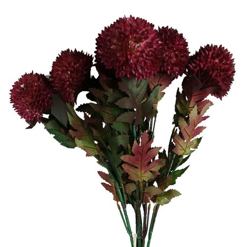 Set of 6 Pink Large Ball Dahlia Artificial Stems - Perfect for Stunning Arrangements! - plants - express.com