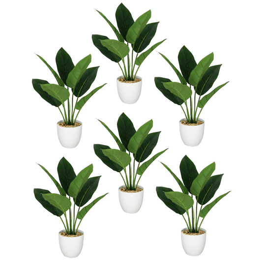 Set of 6 Realistic 45cm Artificial Aureum Plants - Hassle - Free Greenery - plants - express.com