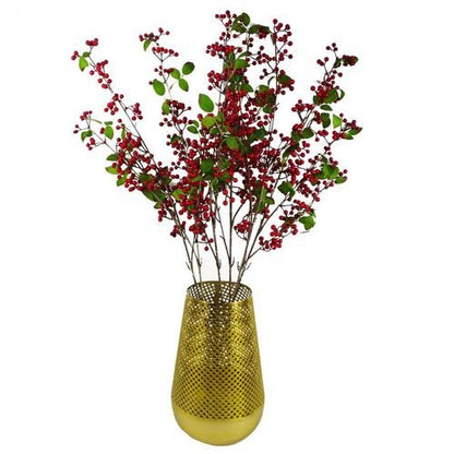 Set of 6 Realistic 80cm Artificial Red Christmas Berry Sprays for Festive Decor - plants - express.com