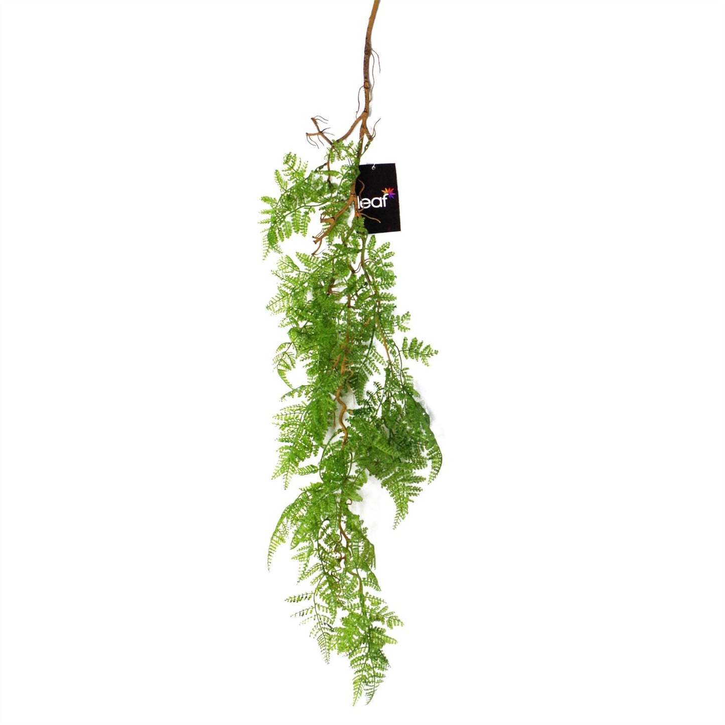 Set of 6 Stunning 100cm Artificial Hanging Maidenhair Ferns in Dark Green - plants - express.com