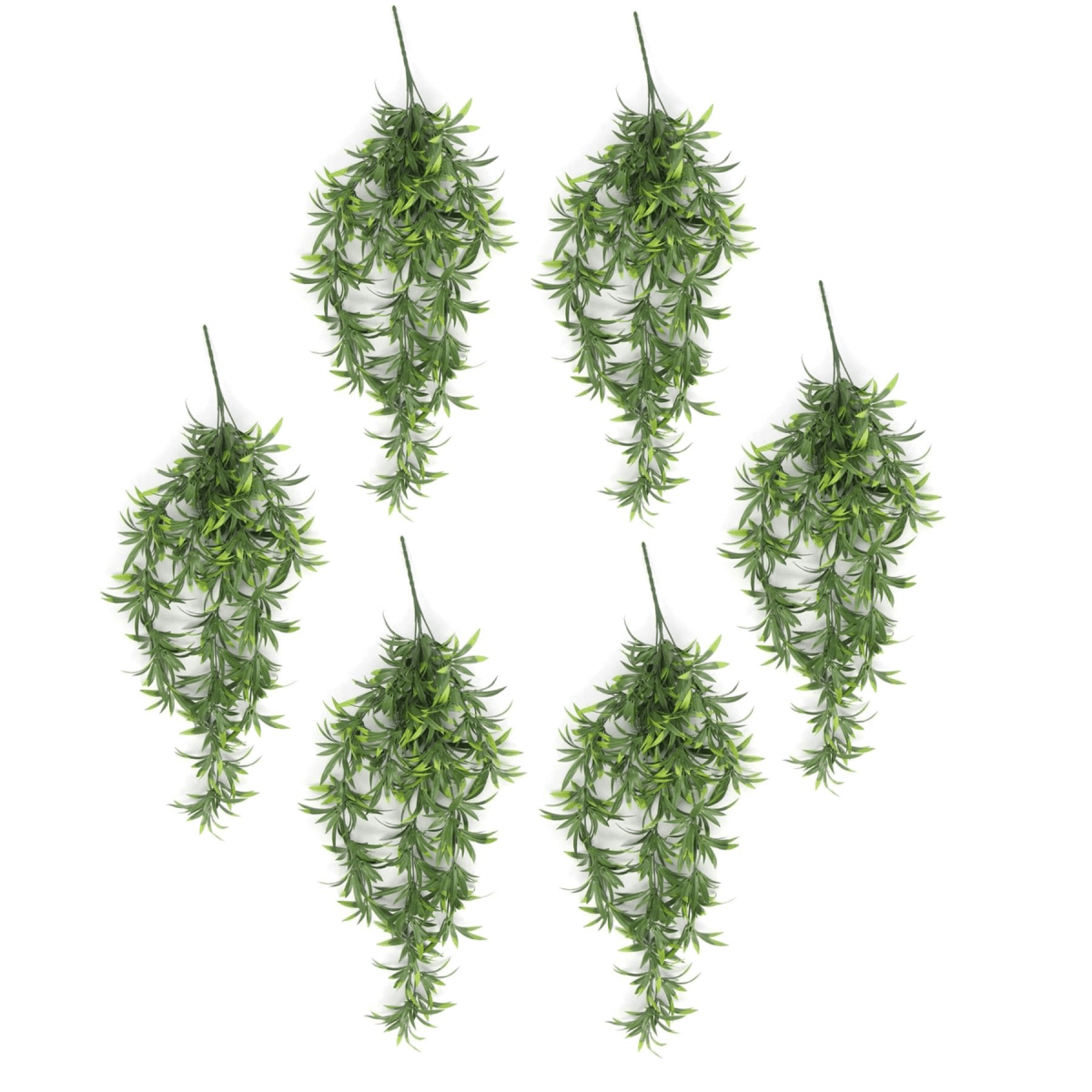 Set of 6 UV & Fire Resistant 70cm Hanging Thyme Plants for Indoor/Outdoor Decor - plants - express.com