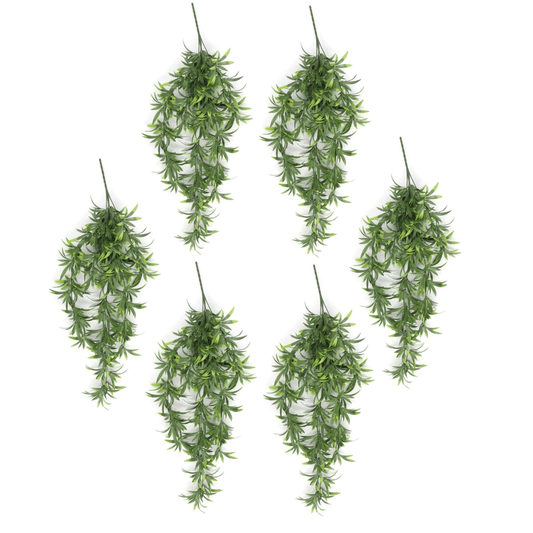 Set of 6 UV & Fire Resistant 70cm Hanging Thyme Plants for Indoor/Outdoor Decor - plants - express.com