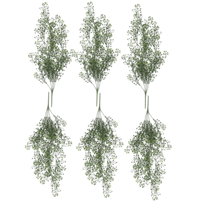 Set of 6 UV & Fire Resistant 75cm Hanging Artificial String Pearl Plants - plants - express.com