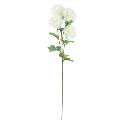 Set of 6 White Silk Carnation Stems - Elegant Artificial Floral Arrangements - plants - express.com