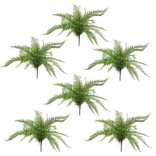 Six 60cm Lush Light Green Artificial Dixie Wood Ferns - No Maintenance Needed! - plants - express.com