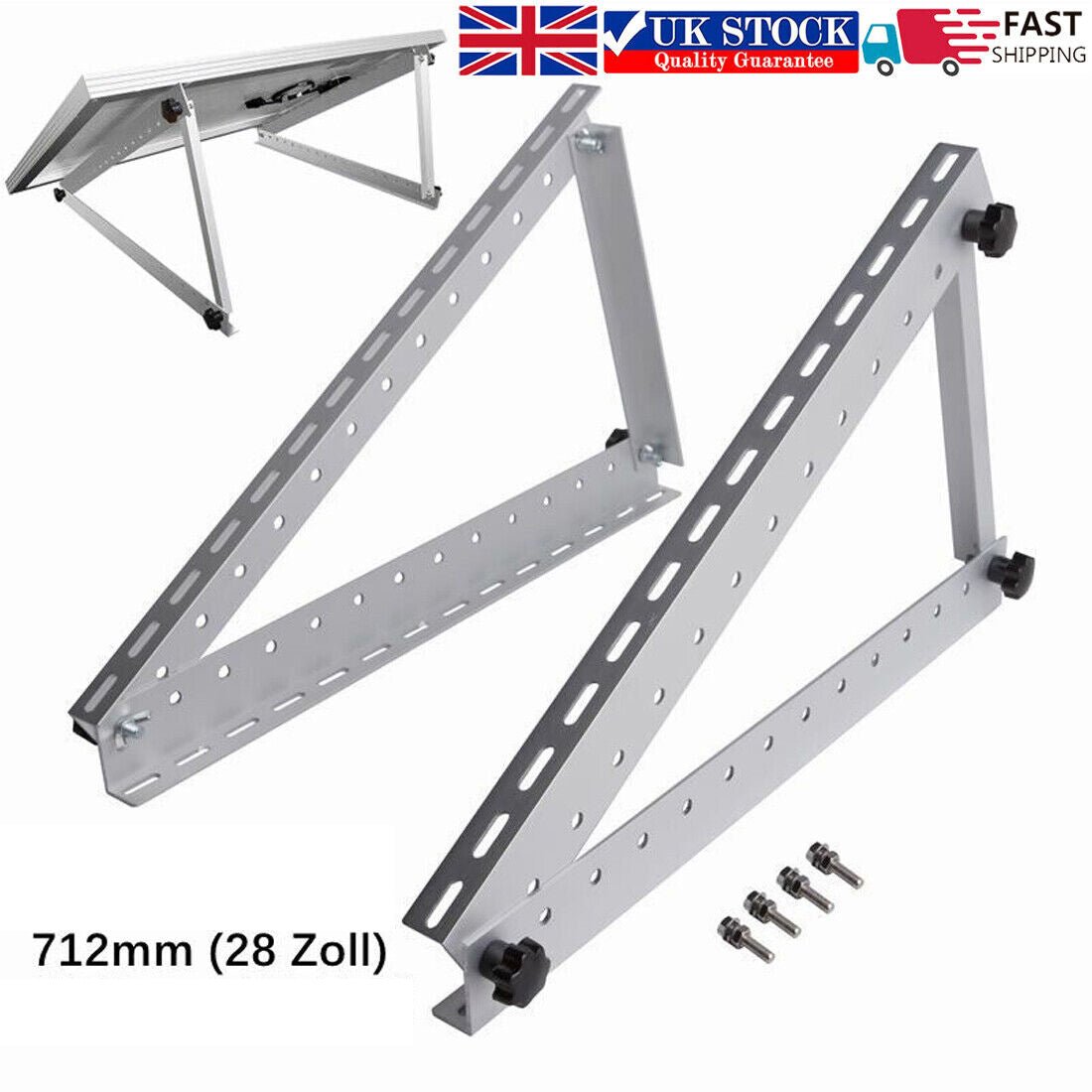 Solar Panel Brackets Adjustable Angle Mounting Frame Shed Boat Ground Mount M - plants - express.com