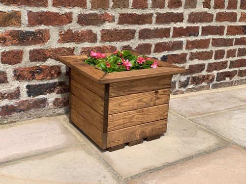 Solid Wood Square Planter – Versatile Design for Indoor or Outdoor Spaces - plants - express.com