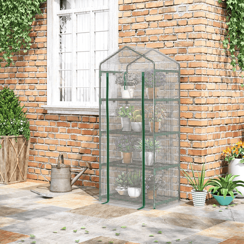 Space - Saver Mini Greenhouse with Four - Tier Design for Passionate Gardeners - plants - express.com