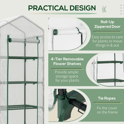 Space - Saver Mini Greenhouse with Four - Tier Design for Passionate Gardeners - plants - express.com