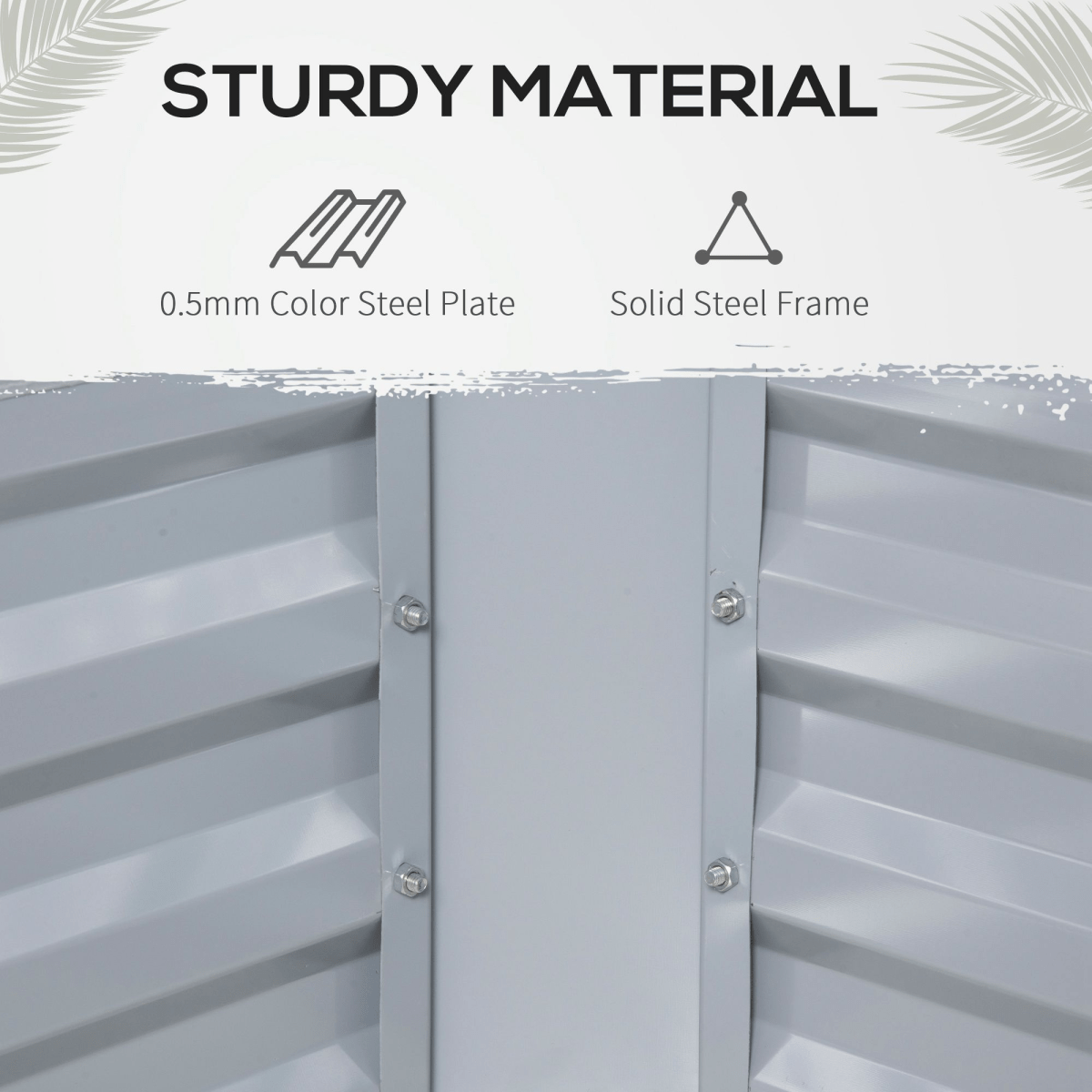 Steel Raised Garden Planter Box Kit with Greenhouse, for Dual Use, Clear - plants - express.com