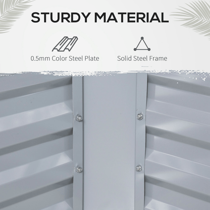 Steel Raised Garden Planter Box Kit with Greenhouse, for Dual Use, Clear - plants - express.com