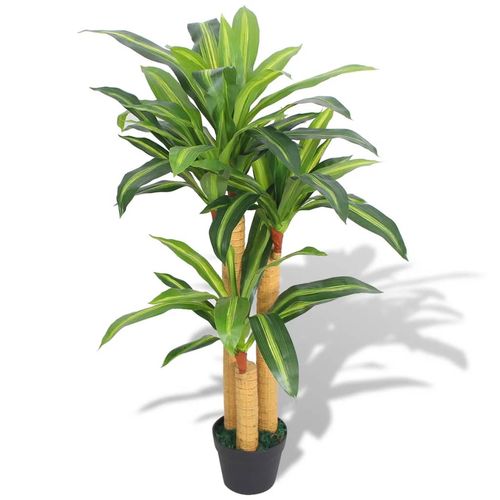 Stunning 100 cm Artificial Dracaena Plant in Elegant Pot - Lifelike Greenery! - plants - express.com