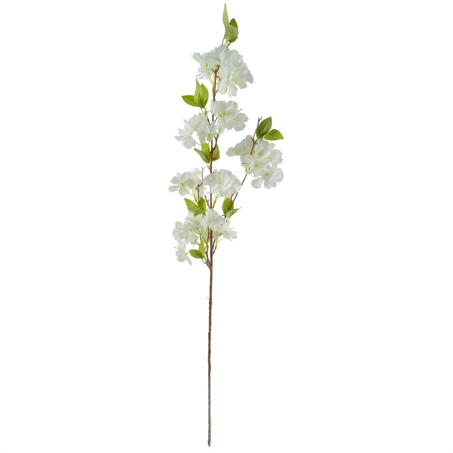 Stunning 100cm White Silk Blossom & Berry Arrangement with Glass Vase - plants - express.com