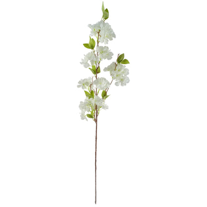 Stunning 100cm White Silk Blossom & Berry Arrangement with Glass Vase - plants - express.com