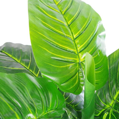 Stunning 105cm Artificial Elephant Ear Plant - Lifelike Tropical Décor! - plants - express.com